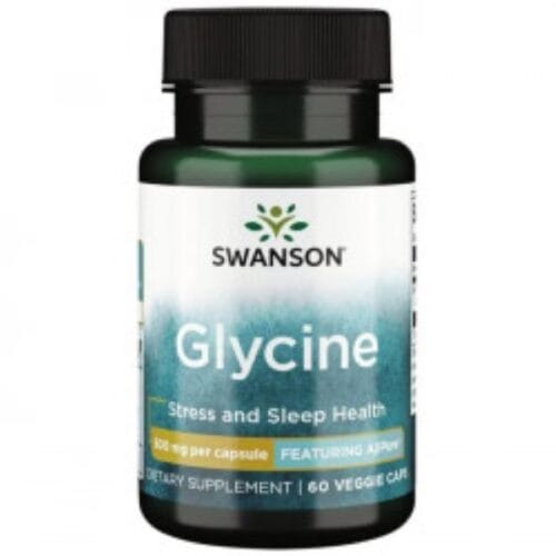 Glycine 500mg 60veg caps (Swanson)